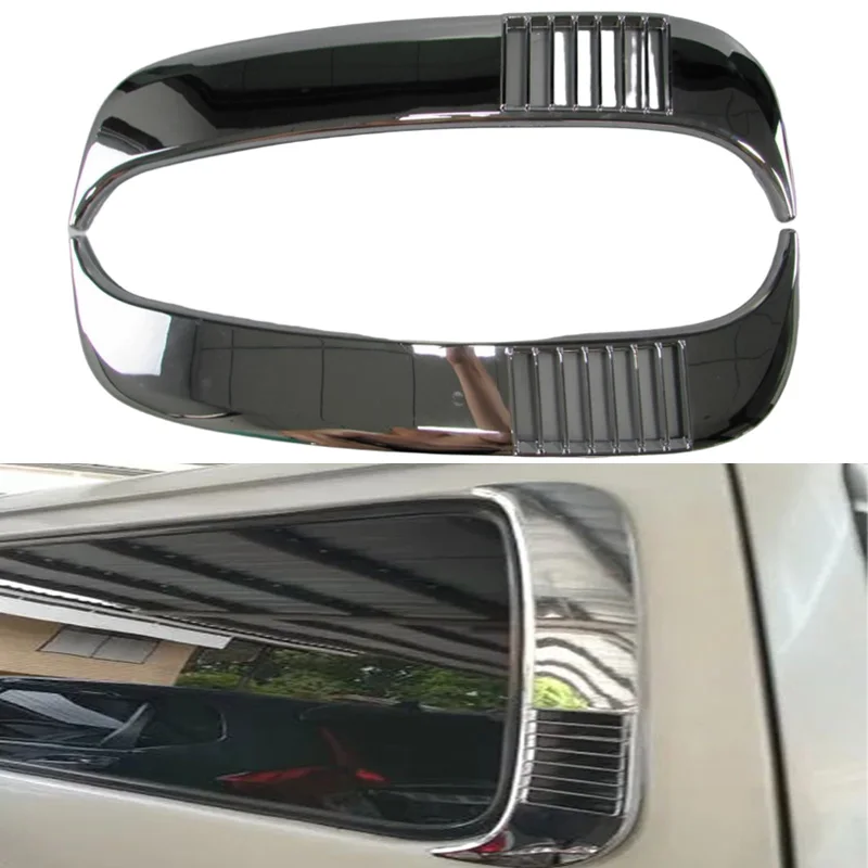 

1 Pair Exterior Window Decorative Plate Cover Trim For Toyota Hiace 1994-2002