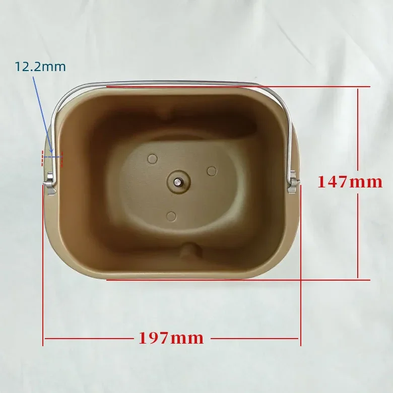 Bread bucket + blade for mystery MBM-1207/1208 / Kentech bread maker bucket replacement parts