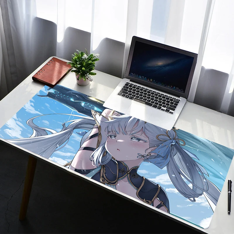 Mouse Pad Laptop Extended Desktop Mat Rubber Computer Gamer Mousepad PC Gaming Accessories Wuthering Waves Jinhsi Keyboard Pad
