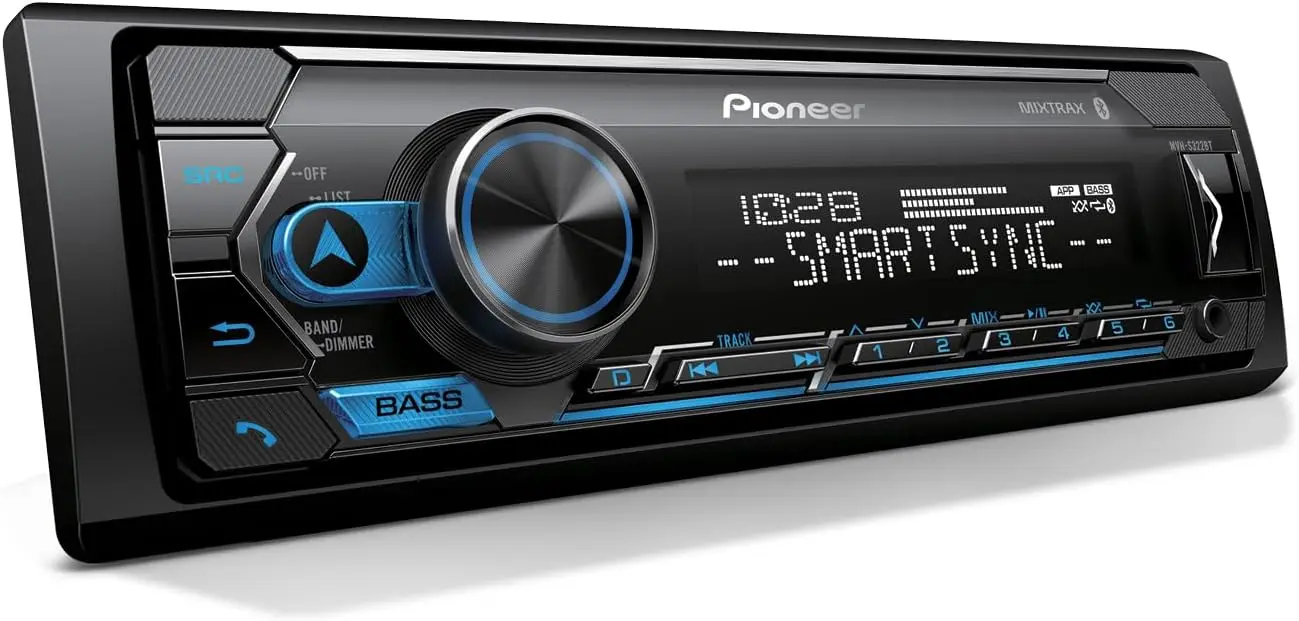 

Pioneer MVH-S322BT Bluetooth Car Stereo with USB/AUX Inputs, Smartphone Connectivity, Pioneer Smart Snyc, and Hands-Free Calling