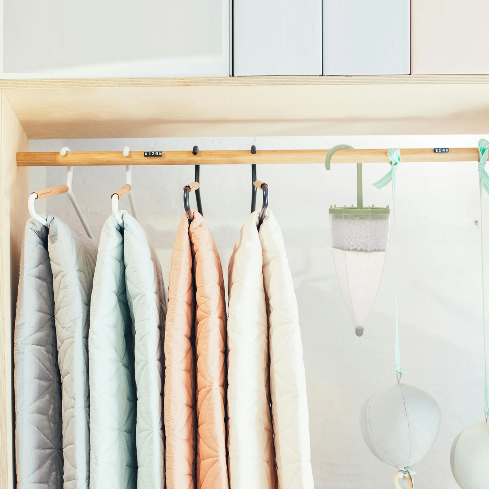 

Moisture Absorber Box Hanging Design for Wardrobe Closet Shoe Cabinet Extended Protection Against Dampness and Odors Home