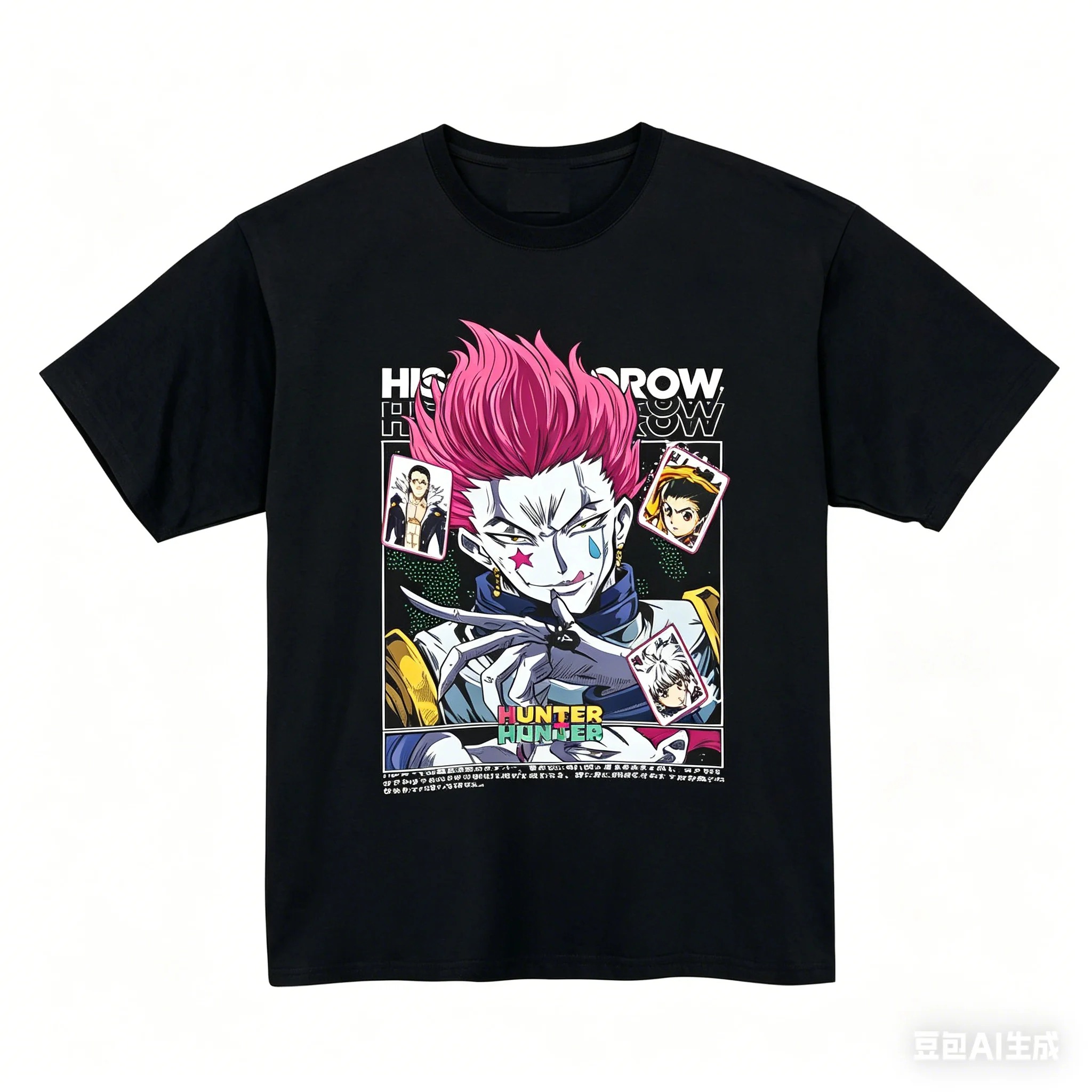 2026 summer Shizuku HxH Phantom Troupe 8 Spider Tattoo Anime T-shirt for Fans Official Art Print Casual Tee