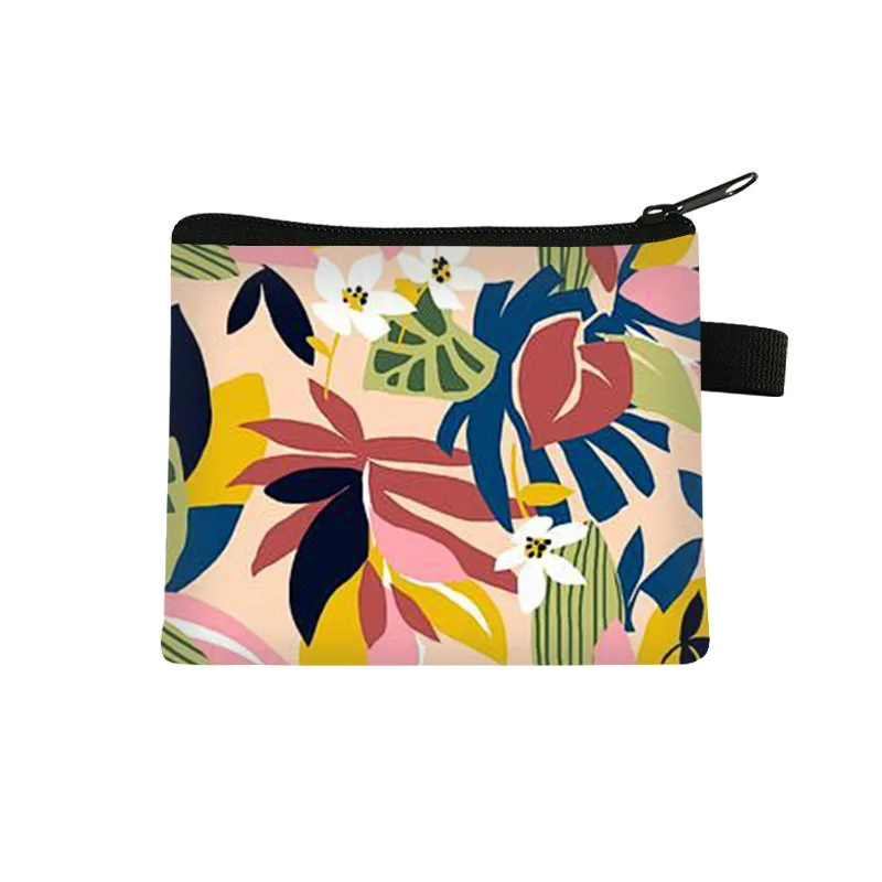 New Color Matching Coin Purse Student Cartoon Children's Card Bag Cute Storage Bag High Value Headphone Bag Card Wallet