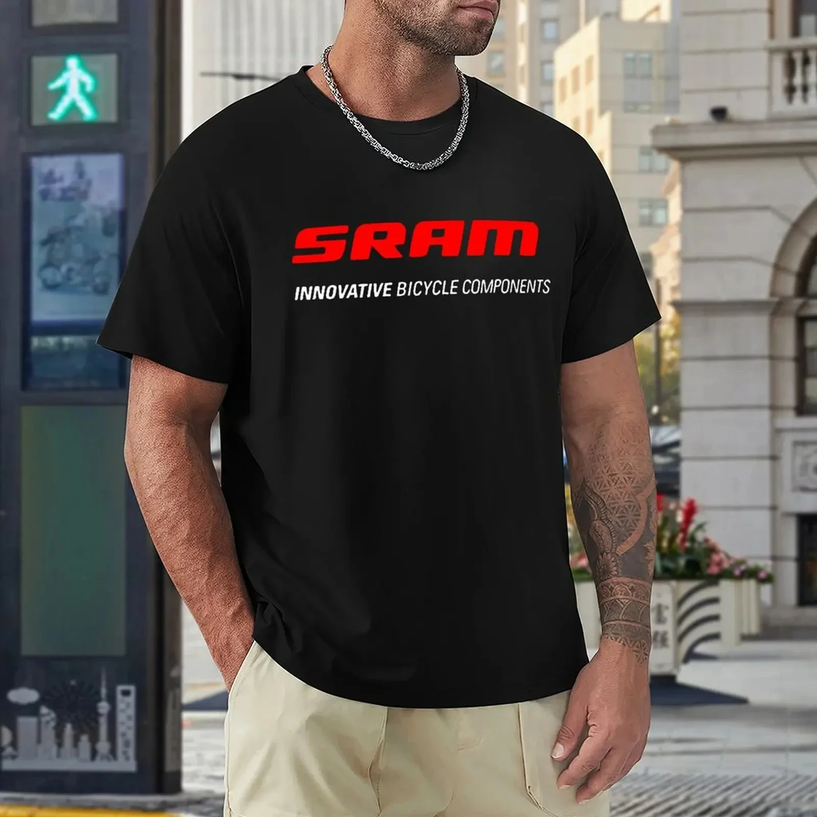 Sram Bicycle Bike Eagle Sram Brakes Cassettes T Shirt Harajuku Short Sleeve T-shirt Cotton Graphics Tshirt Tops