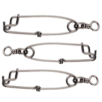2PCS Stainless Steel Tuna Fishing Clip Snap with B.L Swivel for Spearfishing Long Line Fishing Accessories