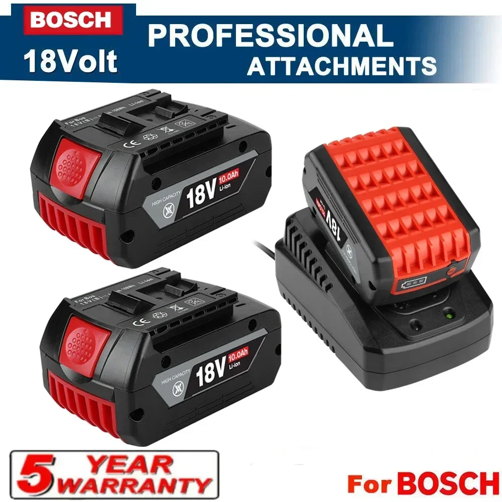 18V 10.0Ah Battery Original for Bosch 18V Professional GBA GBH GSR GSB BAT618 BAT609 BAT620 Replacement Battery