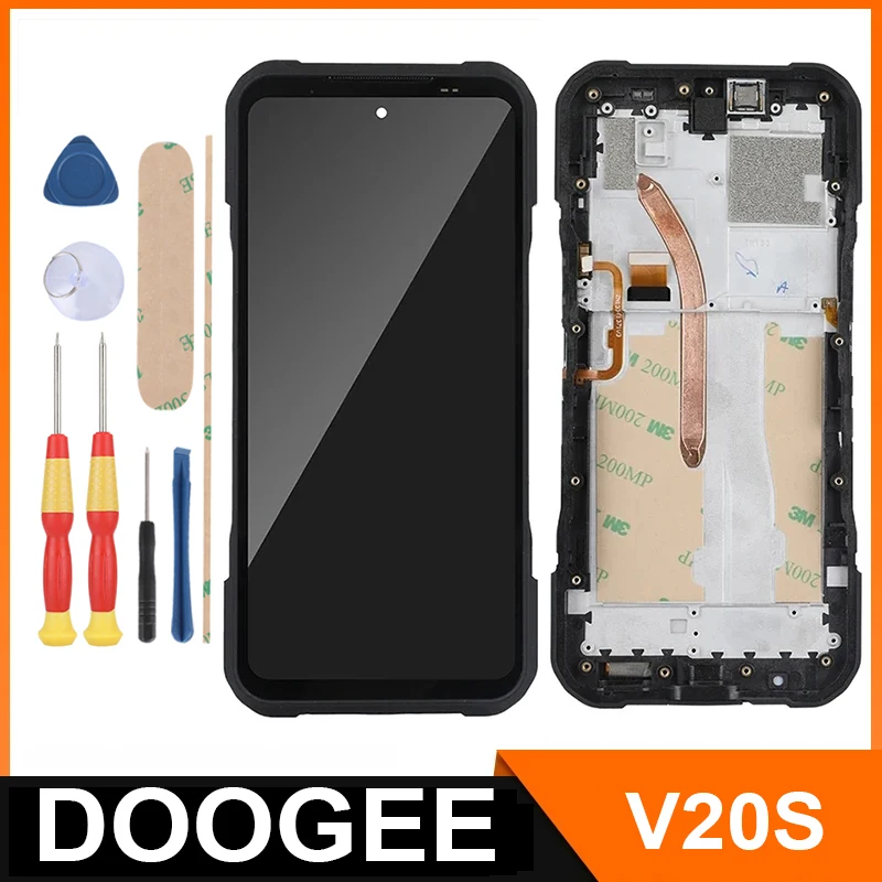 

For DOOGEE V20S/ 6.43" FHD+ LCD Display + Touch Screen + With Frame