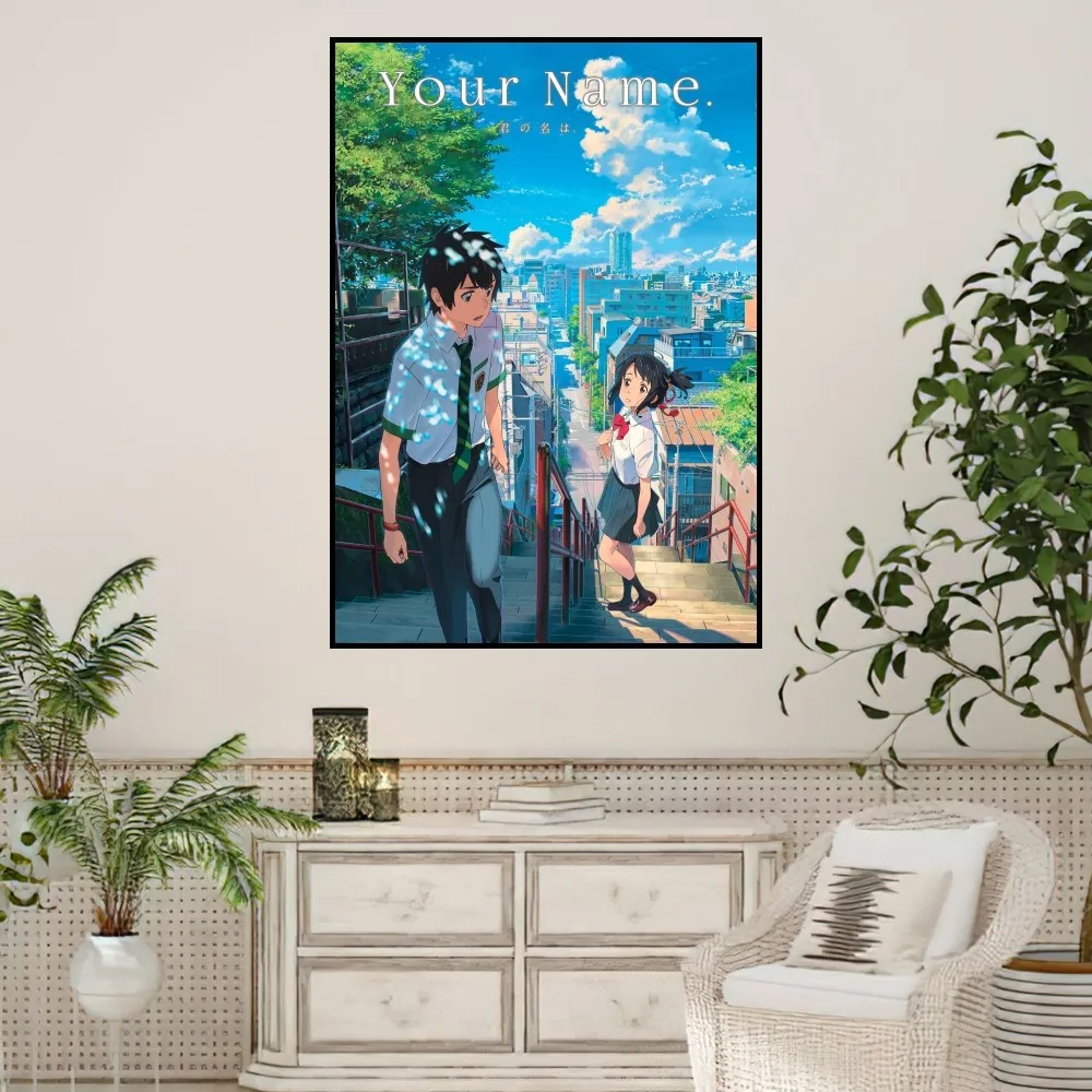 bilibili Anime Your Name Mitsuha Poster Prints Wall Sticker Painting Bedroom Living Room Decoration Office Home Self Adhesive