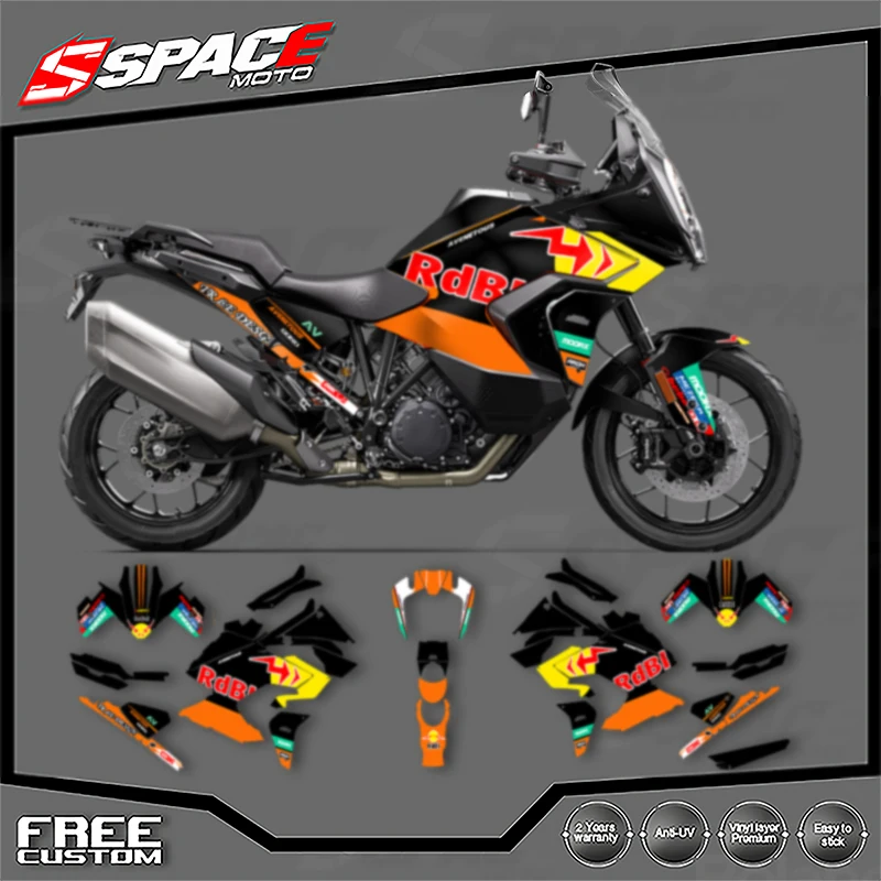 

SPACE Custom Motorcycle Graphics For KTM ADV 790 1290 R S 2021 2022 2023 Decal Stickers Kits 009