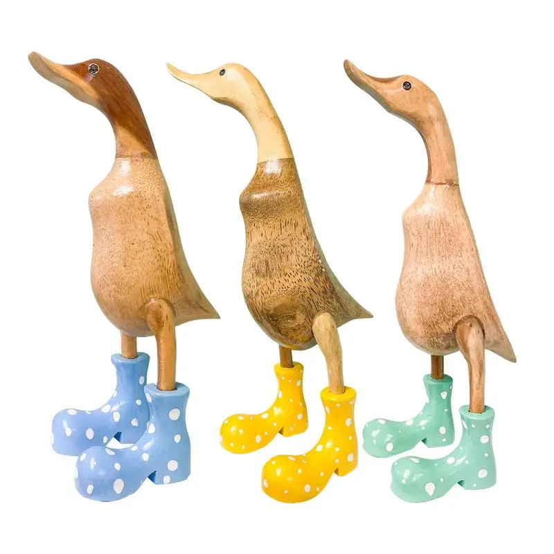 Duck Sculptures With Rain Boots Creative Rain Boots Duck Resin Animal Home Garden Decoration Resin Ornaments For Home Outdoors