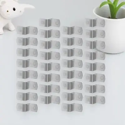 50Pcs Five Hardware Corner Hooks Sturdy Z Shape Photo Frame Fasteners Offset Canvas Clips Table Top Picture Framing Supplies Z