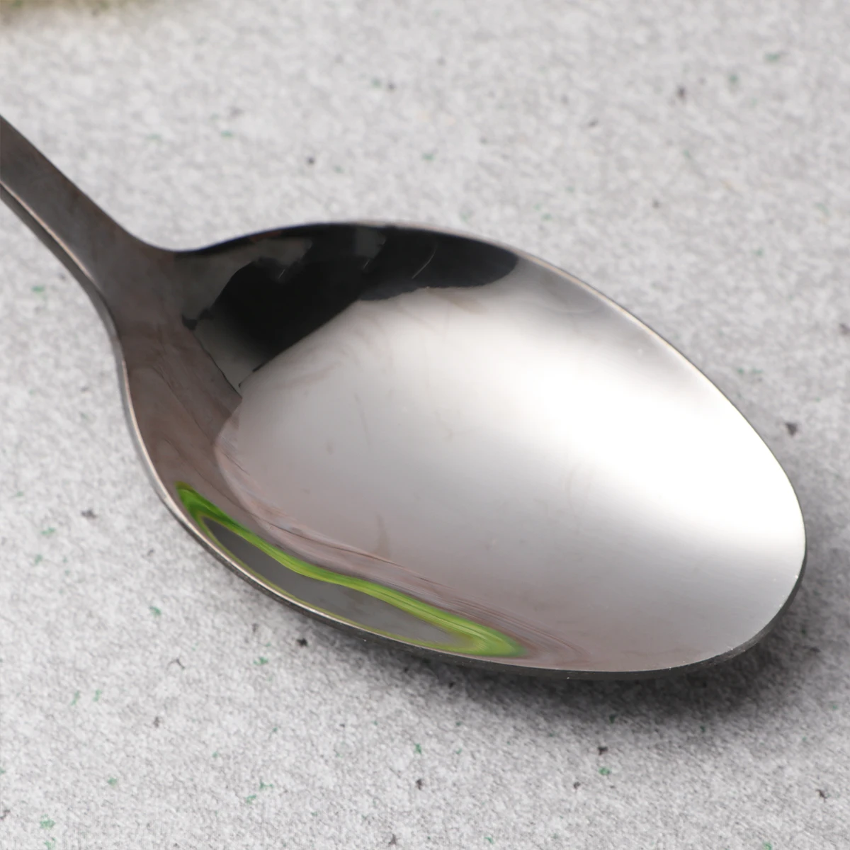 

Stainless Steel Serving Spoon Curved Handle Buffet Tableware Wedding Appetizer Spoons Corrosion Resistant Mirror