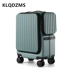 Klqdzms Handheld Reiskoffer Voor Opening Abs + Pc Boarding Box Usb Oplaad Trolley Case Multifunctionele Cabinebagage