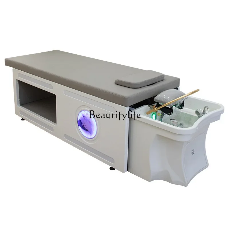 

FG17Thai hair treatment shampoo bed with constant temperature water circulation fumigation beauty massage ear bed