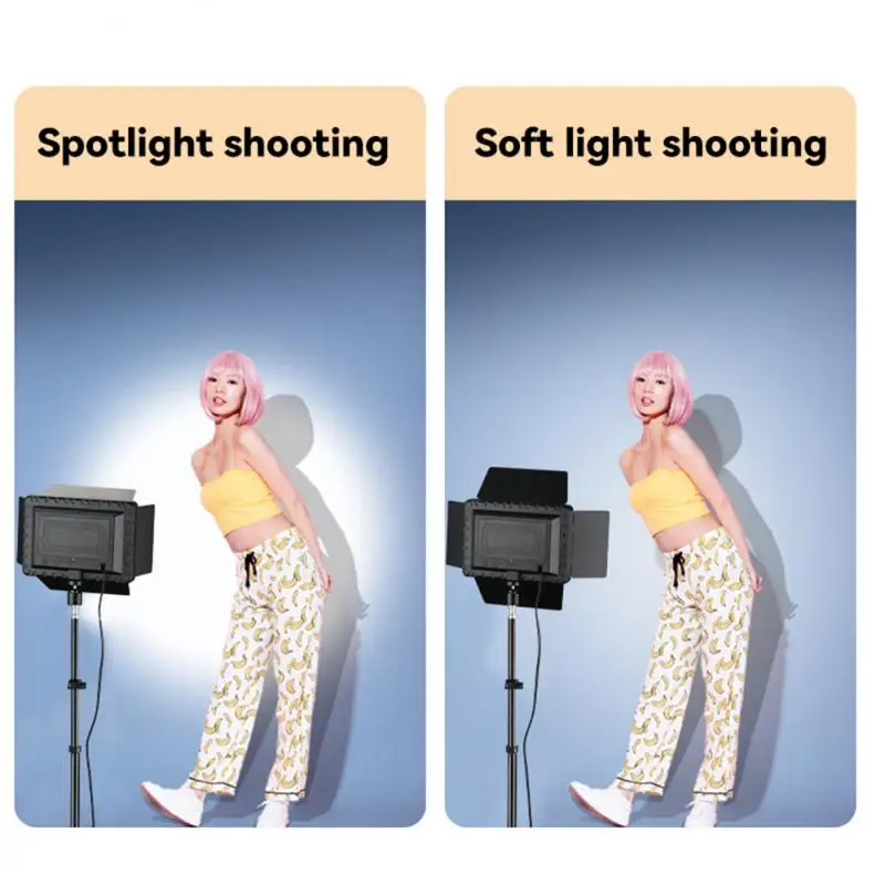 LED Photo Studio Light For Youbute Game Live Video Lighting Portable Recording Photography Panel Lamp With Tripod Battery