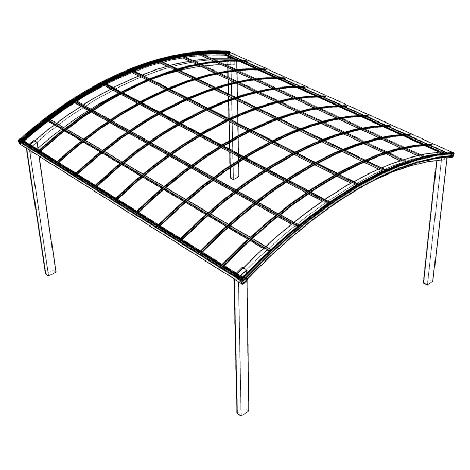 

Алюминиевый Carport Makro, простой дизайн, сад, автомобиль, гараж, открытый навес, мобильные карпоры, изогнутый дах, Carport