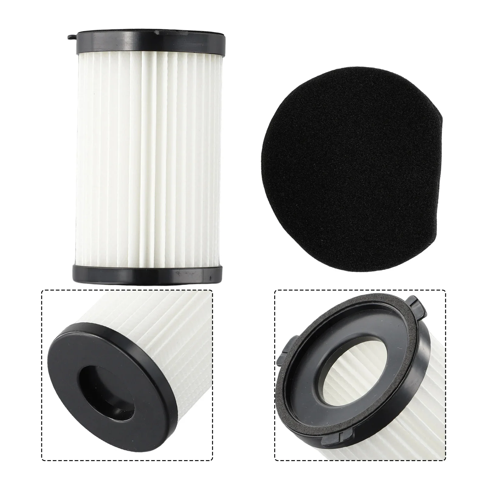 1* Sponges 1* Filters Fit For TurboTronic TT-VS6 TurboStick Accessories Components Easy To Use Parts Practical