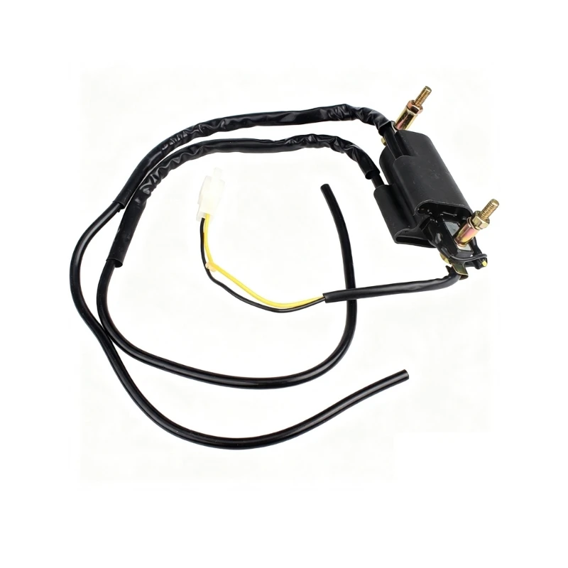 Motorcycle Ignition Coil Assembly with Wire, Replacement Repair Part for CB250 Series Twin (1979-1981) CB400A / N Series X37F