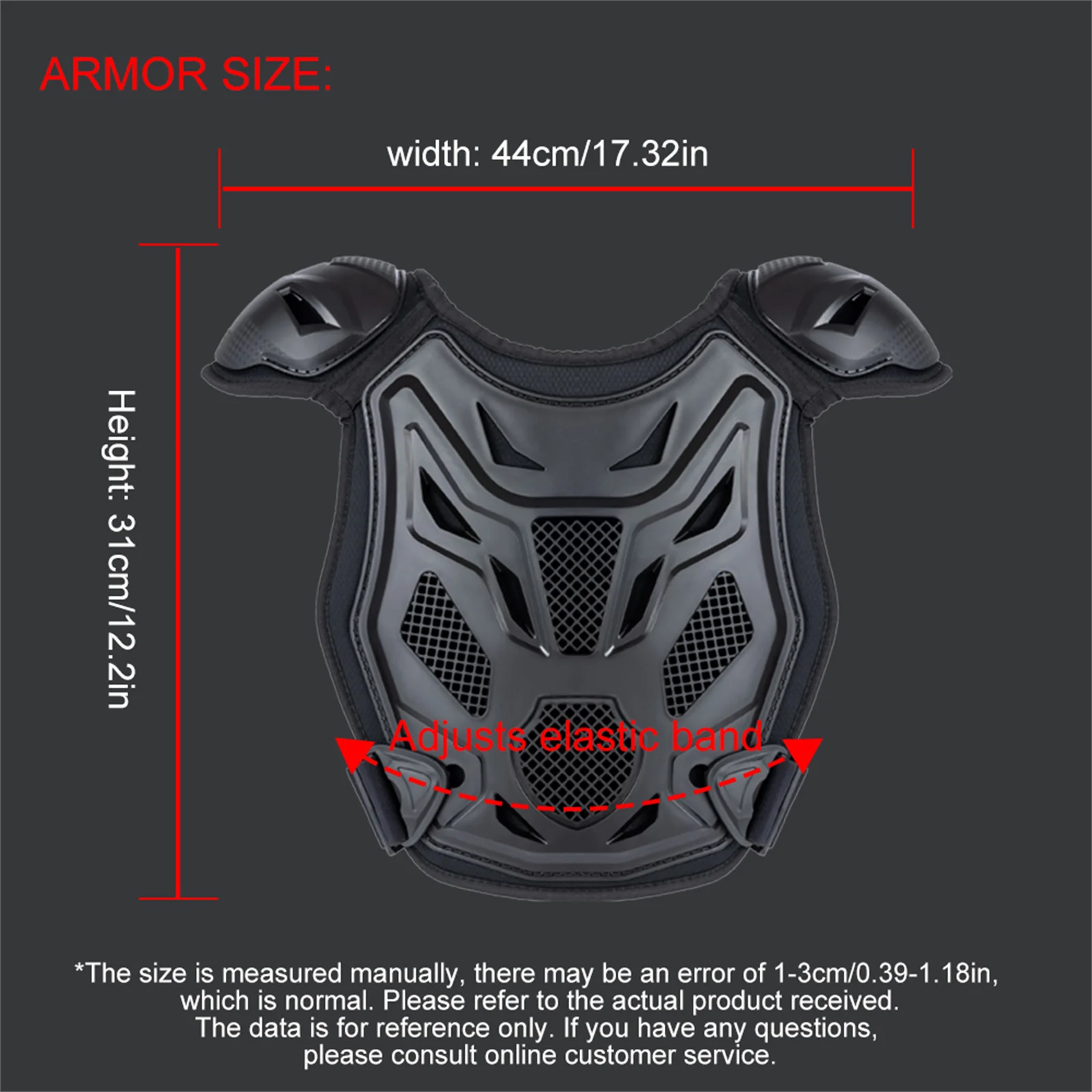 Children Motorcycle Riding Body Armor Vest Kids Motocross Back Chest Protectors Off-Road Dirt Bike Cycling Protective Gear