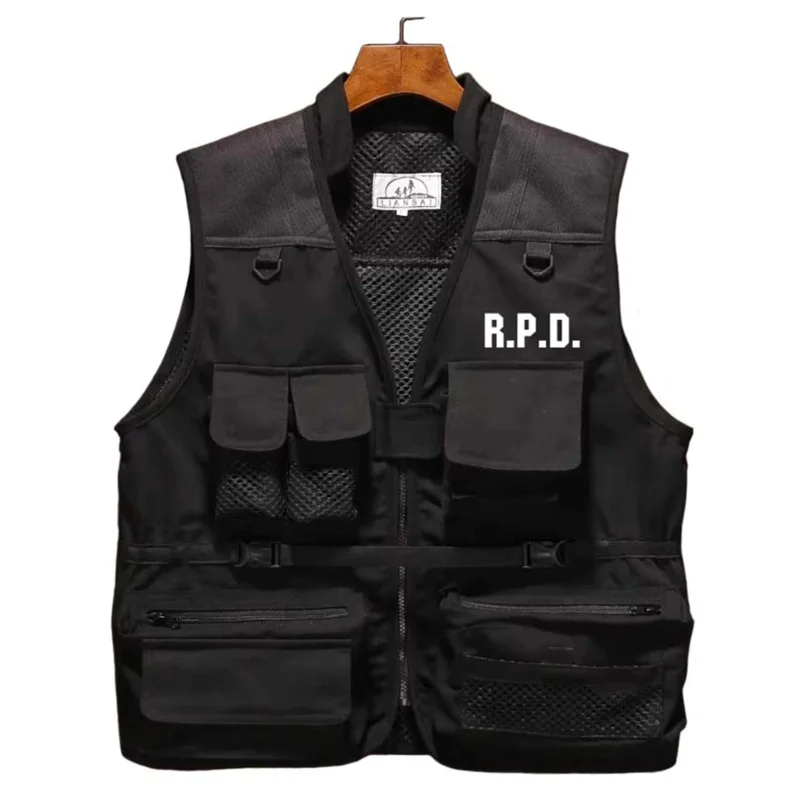 Biohazard Resident 4 Remake RPD Evil Cosplay Costume Vest Man Jacket Hat Outfits Causal Streetwear Halloween Carnival Suit VS117