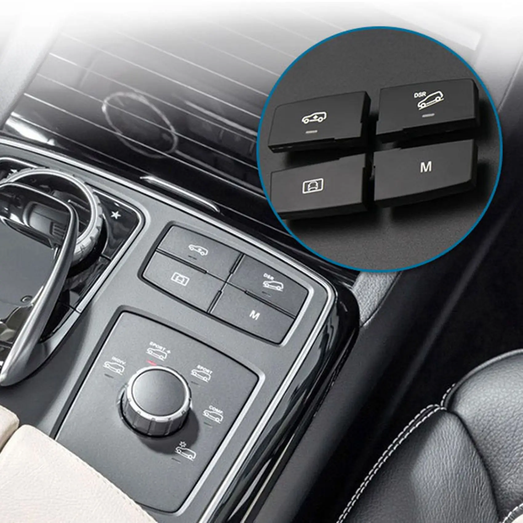 Car Window Switch Repair Button Cap Cover for Mercedes-Benz ML GL GLE W166 W292 1669051351 A2