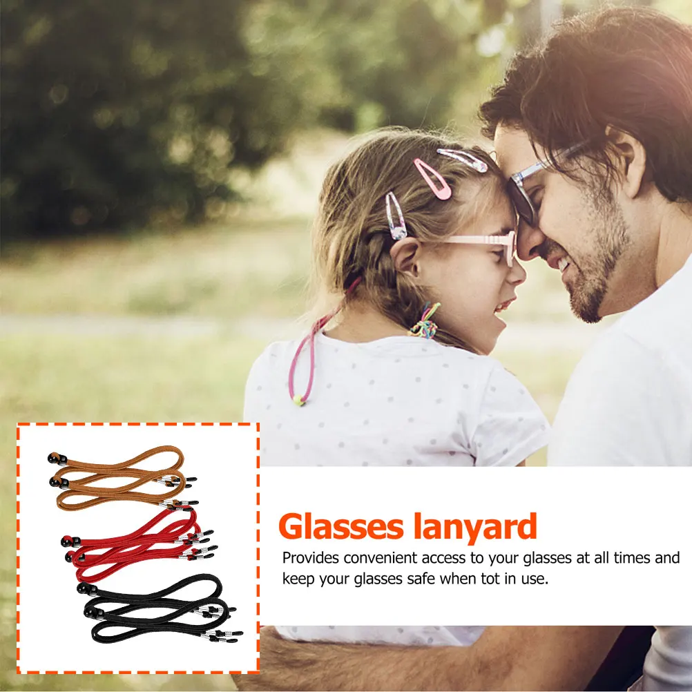 

6 Pcs Anti-loss Glasses Rope Eyeglasses Strap Chain Holder Cord Bracket Lanyard Suede Adjustable Straps for Men