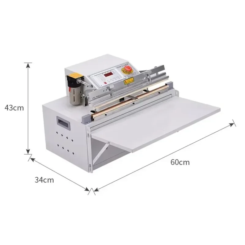 Vertical large bag outer nozzle type gas flushing vacuum packer nitrogen filling