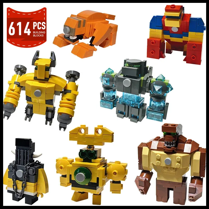 

MOC популярная научная фантастика аниме Bened 10 Wildmutt Humungousaur 7 в 1 Набор строительных блоков героев экшн-фигурка модель Кирпич игрушка подарок