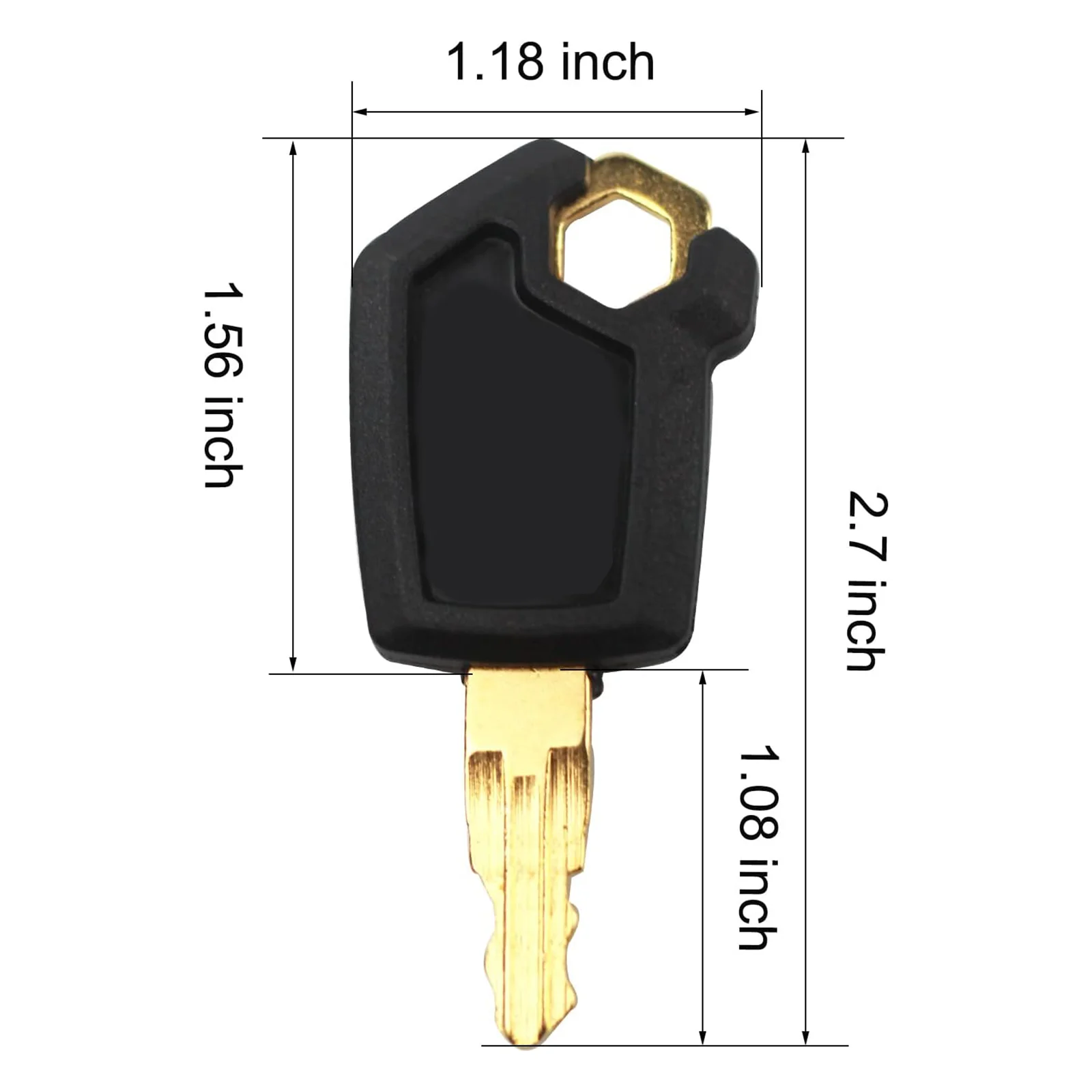 10/5/1pcs Key for 5P8500 CA307 CA320 Excavator Vehicle Ignition Door Key Excavator Accessories Copper Switch