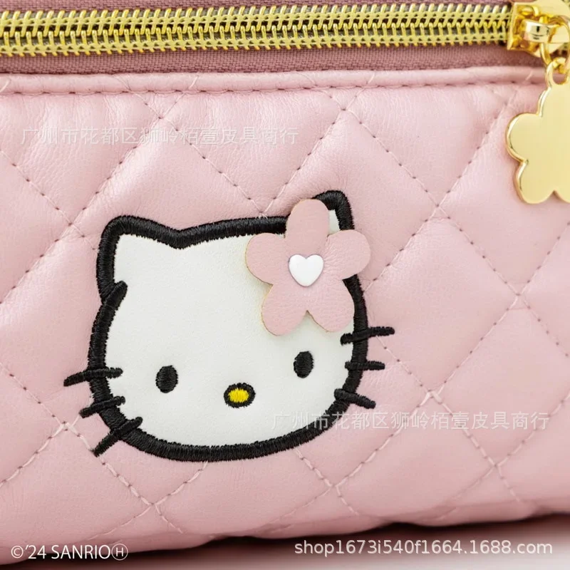 بو حقيبة مستحضرات التجميل مرحبا كيتي جديد الكرتون لطيف حمل حقيبة Kawaii الفتاة القلب حقيبة التخزين سعة كبيرة حقيبة مستحضرات تجميل أنيمي