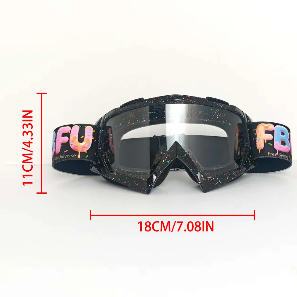 FBFU Fashion Four Seasons Occhiali da sci - Lenti HD, Protettivo Traspirante Uomo Donna Neve Sport di montagna