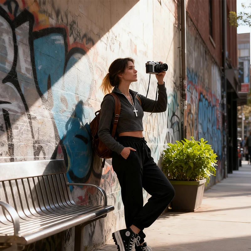 المرأة طويلة الأكمام الياقة المدورة المحاصيل القمم تي شيرت غير رسمي Harajuku 2025 الربيع الصيف جديد بلون مثير أسلوب بسيط نادي الحفلات #4