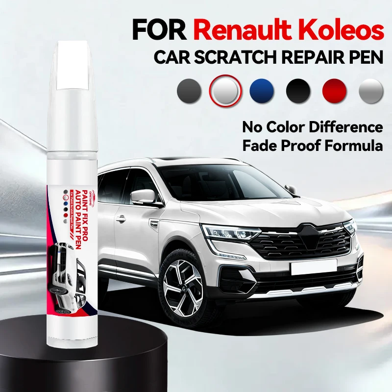 

Для Renault Koleos 2007-2025 X84 HFM: Карандаш для подкраски, средство для удаления царапин, аксессуары для авто DIY, черный, белый, серебристый, серый, красный