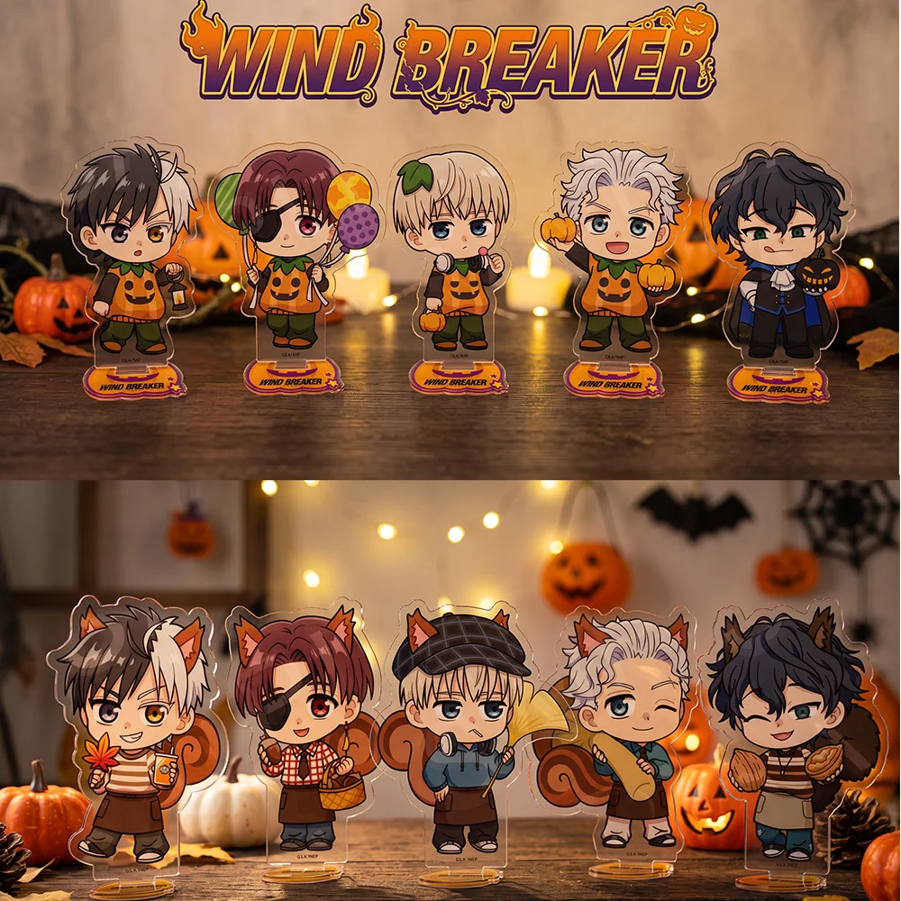 WIND BREAKER Sakura Ren Suo Hajime 2026 Halloween Party Squirrel 10CM Acrylic Stand Keychain Anime Stand Backpack Charm Gift