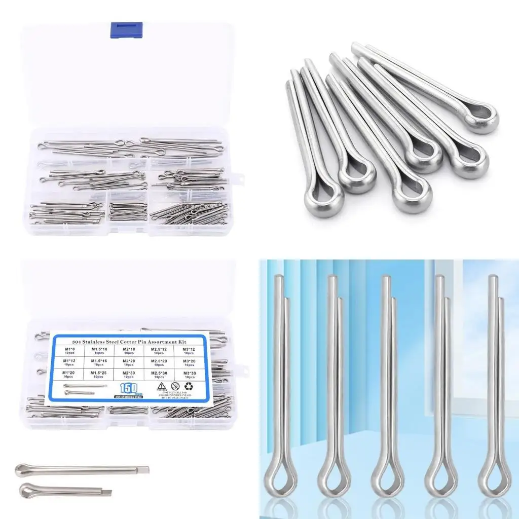 Y1ud 150peece Cotter Pin Set, ΠΡΡΠΎΡΡΠΈΠΌΠ΅Π½Ρ ΡΠΏΠ΅ΡΠΊΠΈ ΠΈΠ· Π½Π΅ΡΠΆΠ°Π²Π΅ΡΡΠ΅ΠΉ ΡΡΠ°Π»ΠΈ Π΄Π»Ρ Π°Π²ΡΠΎΠΌΠΎΠ±ΠΈΠ»ΡΠ½ΠΎΠ³ΠΎ ΡΠ°Π΄Π° Y1ud 150peece Cotter Pin Set, ΠΡΡΠΎΡΡΠΈΠΌΠ΅Π½Ρ ΡΠΏΠ΅ΡΠΊΠΈ ΠΈΠ· Π½Π΅ΡΠΆΠ°Π²Π΅ΡΡΠ΅ΠΉ ΡΡΠ°Π»ΠΈ Π΄Π»Ρ Π°Π²ΡΠΎΠΌΠΎΠ±ΠΈΠ»ΡΠ½ΠΎΠ³ΠΎ ΡΠ°Π΄Π°