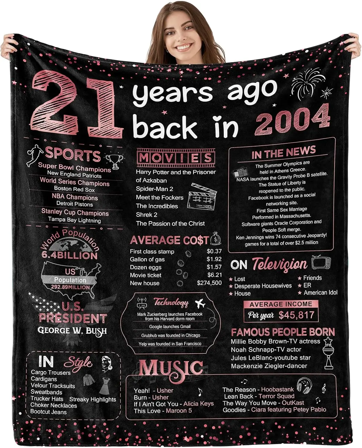 زينة عيد الميلاد الحادي والعشرين لهدايا عيد الميلاد السعيدة 21st لفتاةها شقيقة هدايا عيد ميلاد فريدة من نوعها 21st لابنة Soft Thr