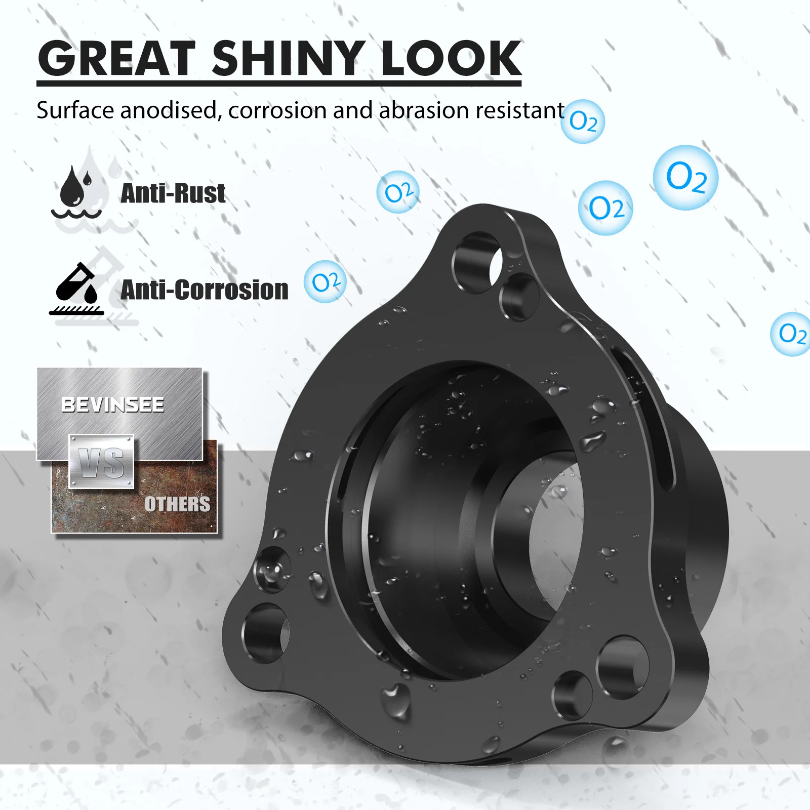 فاصل صمام تفجير جوي من BEVINSEE لسيارة Audi A3 8V/A4 B9/A5 TT Q5 RS3، لسيارة VW للجولف R Base 2.0T لقاعدة GTI 2.0T