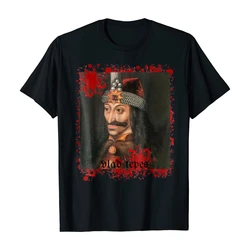 The Impaler Vlad Tepes Count Vampire Dracula Portrait T-Shirt. Summer Cotton Short Sleeve O-Neck Mens T Shirt New S-3XL