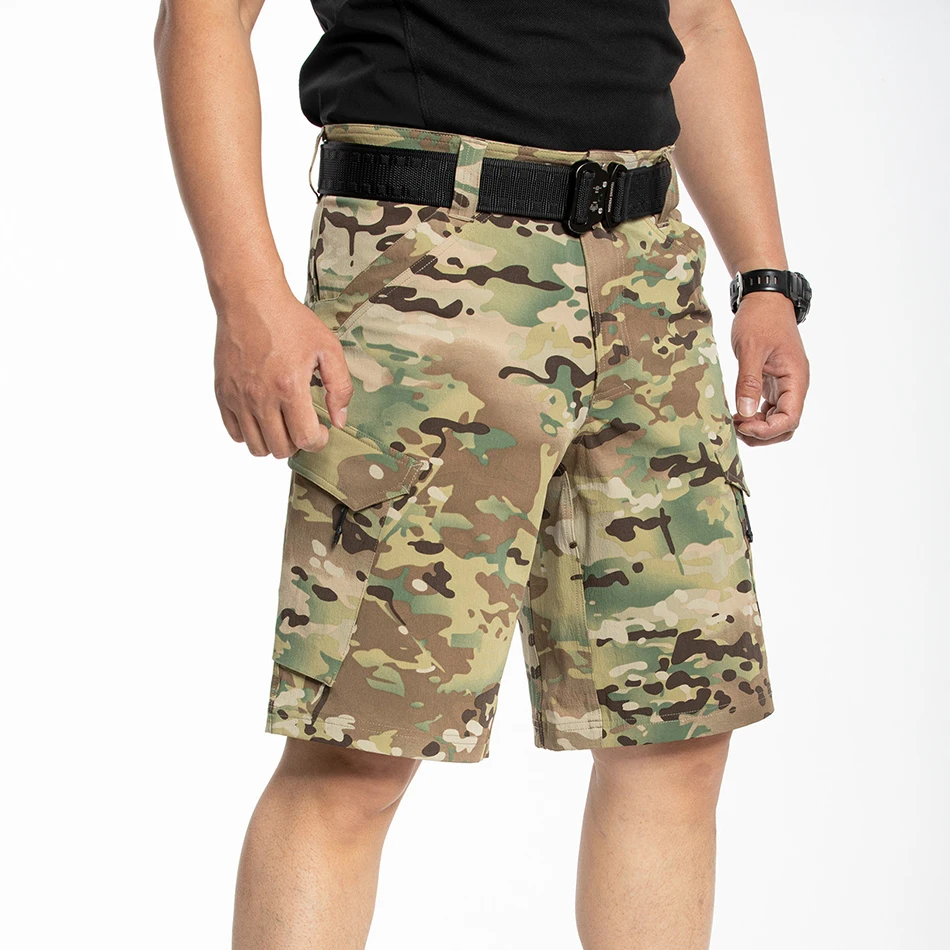 

Летние тактические мужские шорты Orange Peel для пешего туризма, эластичные дышащие крутые шорты-карго, камуфляжные штаны для охоты и рыбалки CP
