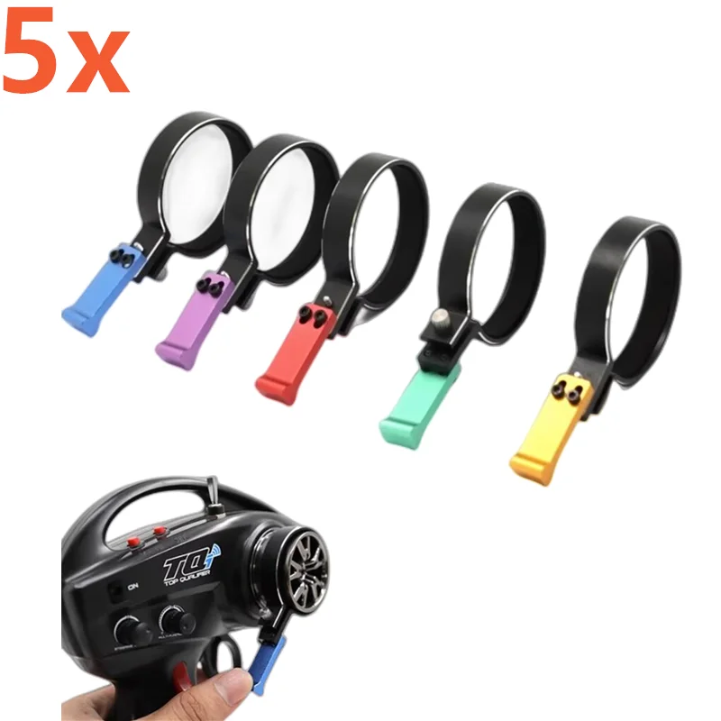 5Pcs One-handed Adapter Transmitter Steering Switch Wheel Handwheel Controller Trigger for Scx10 Trx4 Trx6 1/10 Climbing RC Car