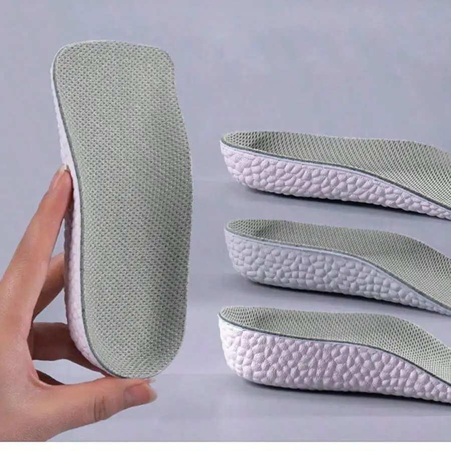 2pcs Invisible Height Increasing Insoles, Comfortable & Breathable For Men & Women