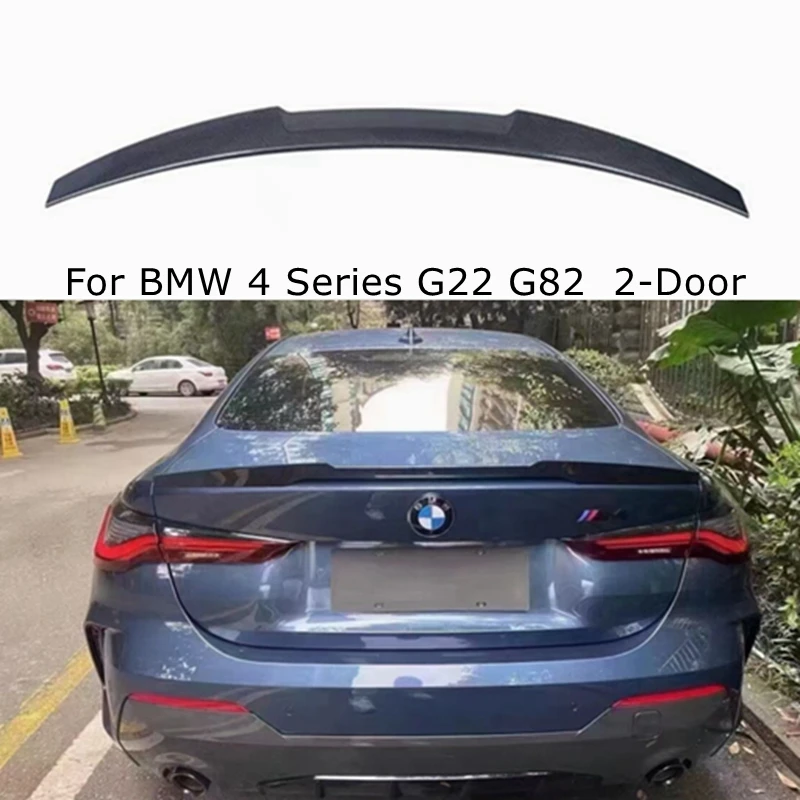 

Задний спойлер из углеродного волокна для BMW 4 серии G22 G82 430i 2-Door M4 Style 2020-2022 FRP глянцевый черный кованый УГЛЕРОДНЫЙ