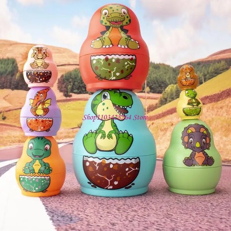Tương tác Nesting Doll Trẻ Sinh nhật Đồ chơi xếp chồng Giáng sinh cho bé trai