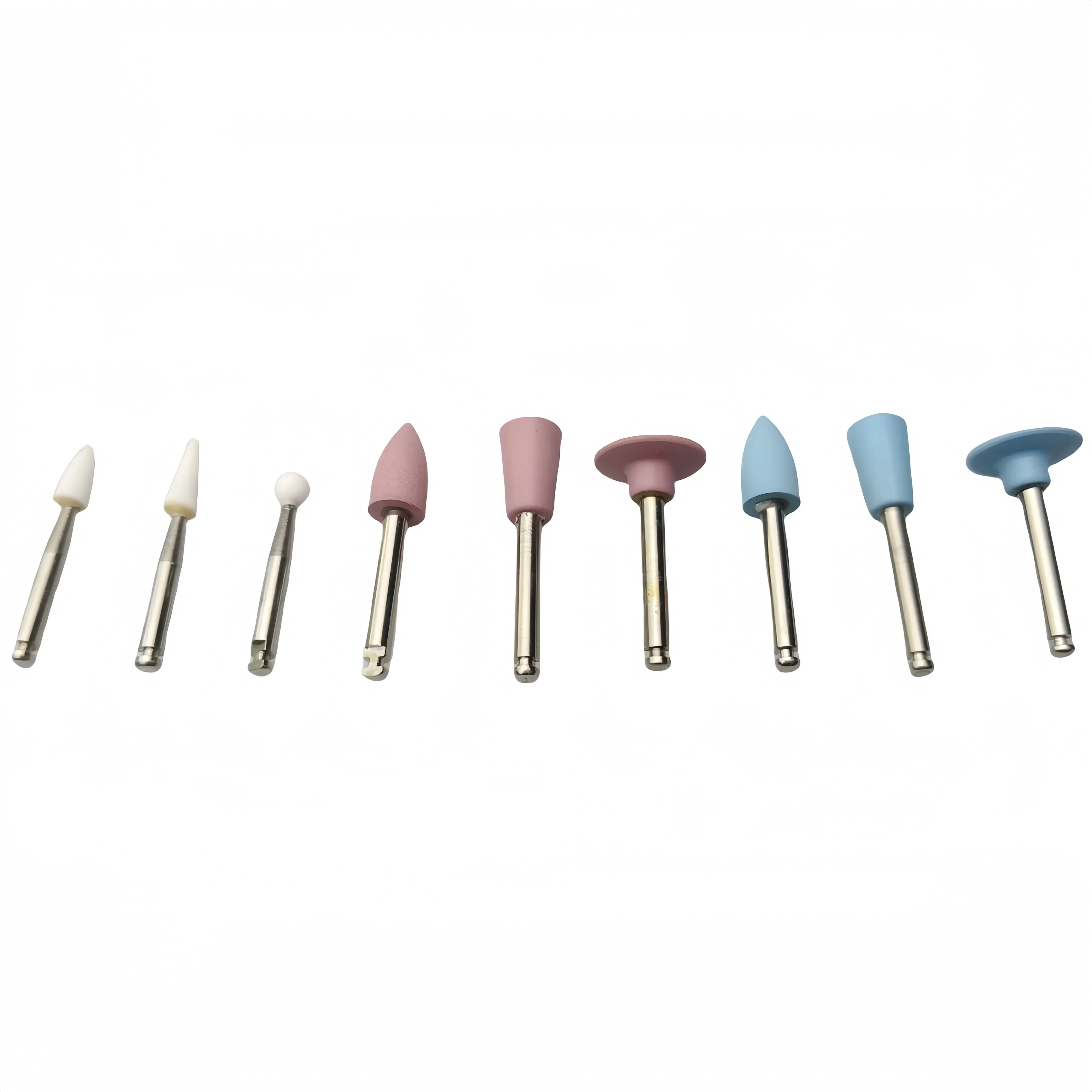 

9 шт., набор для полировки стоматологического композита RA0309, набор шлифовальных изделий из смолы для низкоскоростных наконечников, стоматологических инструментов, аксессуары для полировки зубов