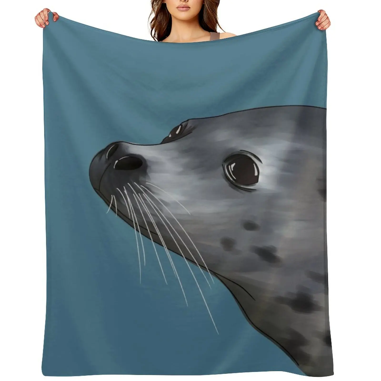 

Seal Throw Blanket heavy to sleep Furry warm winter Designers Blankets