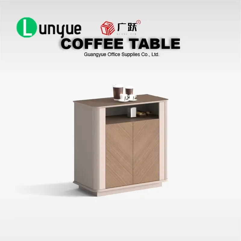 Tea Stand with Orderly Storage Clean Exterior Practical Furniture for Living Room Home Office Space Saving Organizer