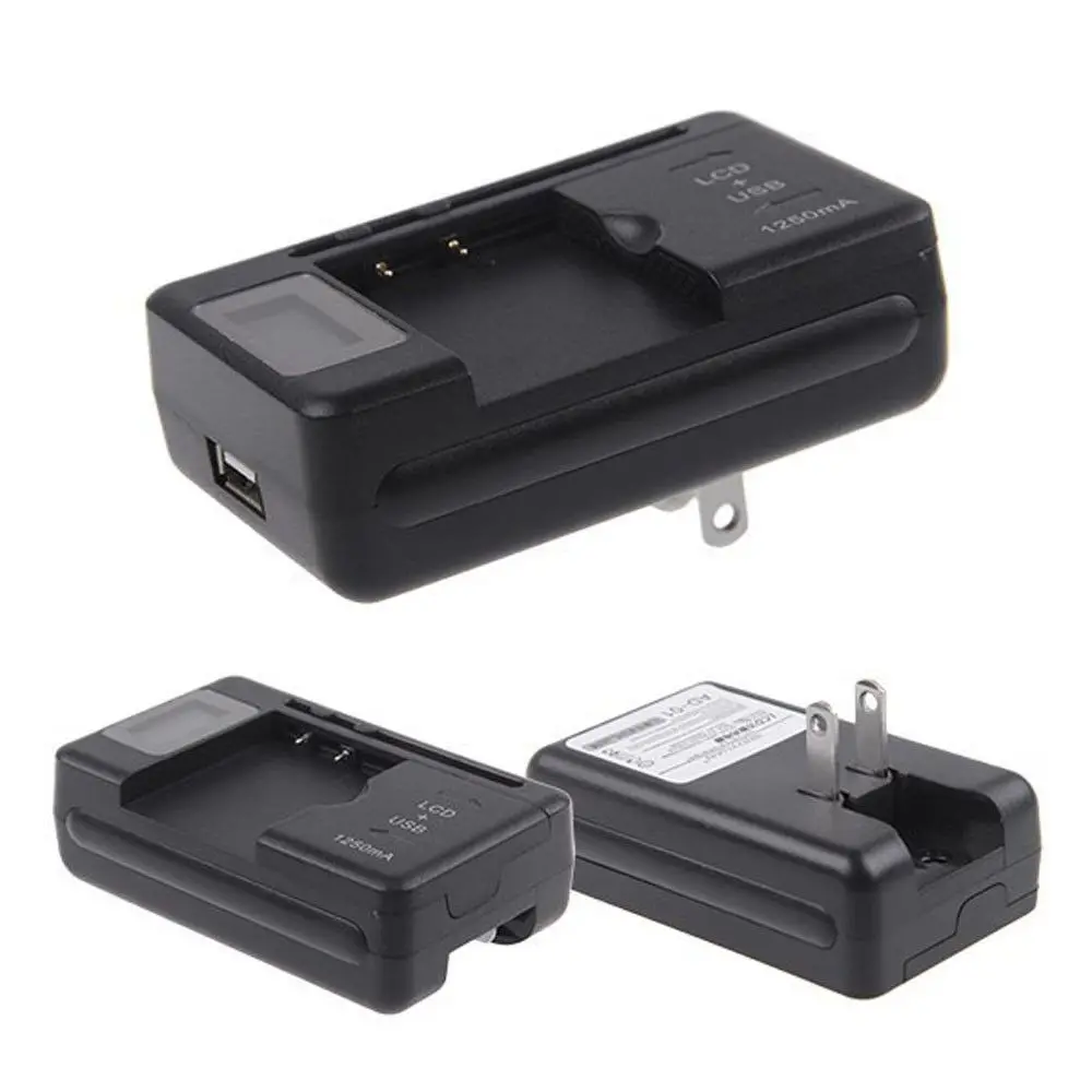

Travel Power Charging For Cell Phones LCD Indicator Screen Mobile Battery Charger Desktop Charger LCD Display USB Port