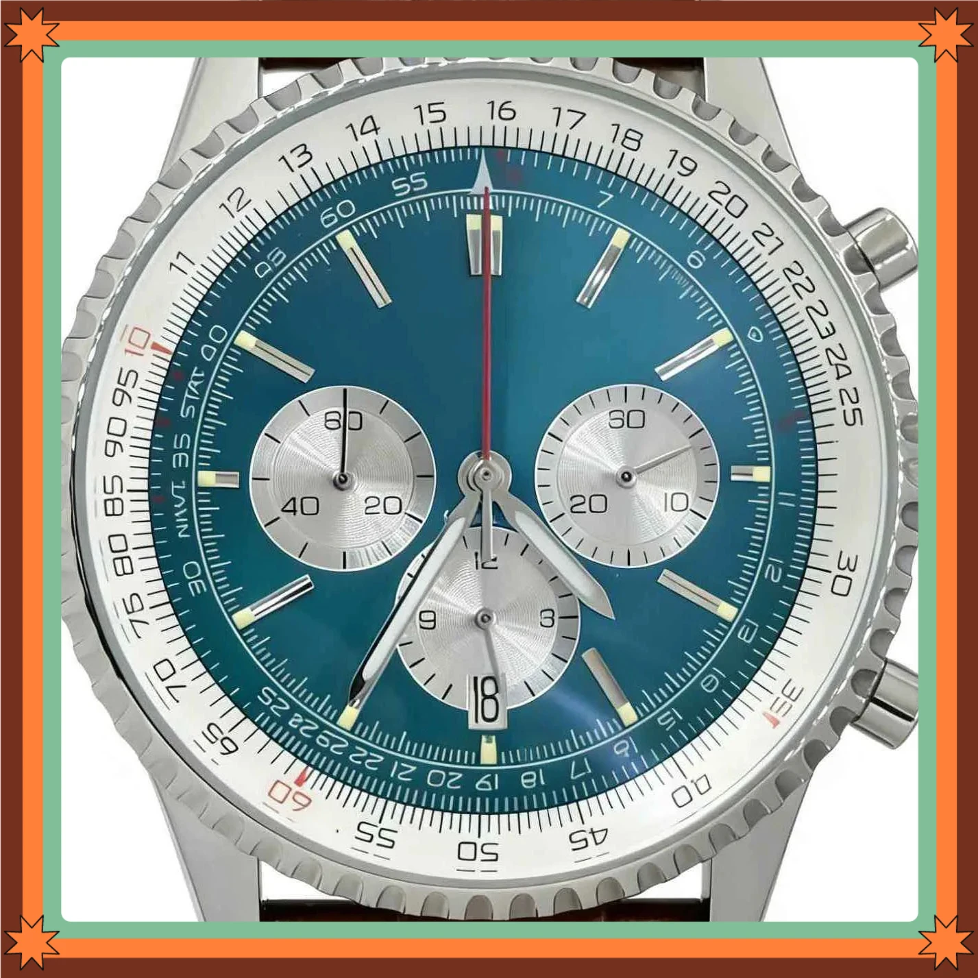 

A989 Store 45mm Men's Quartz Movement 904l Stainless Steel Customized Watches