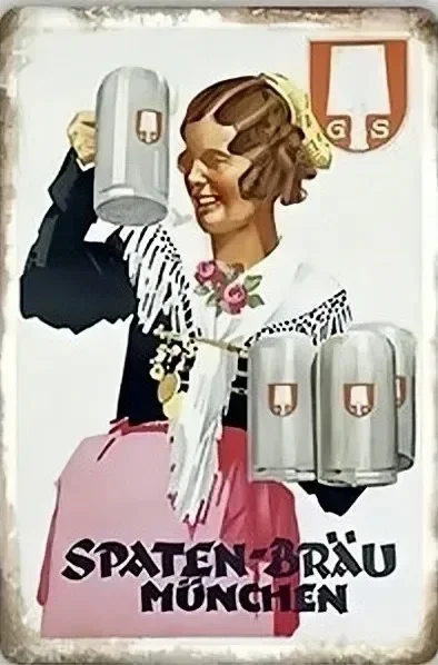 Vintage Metall Zinn… - image