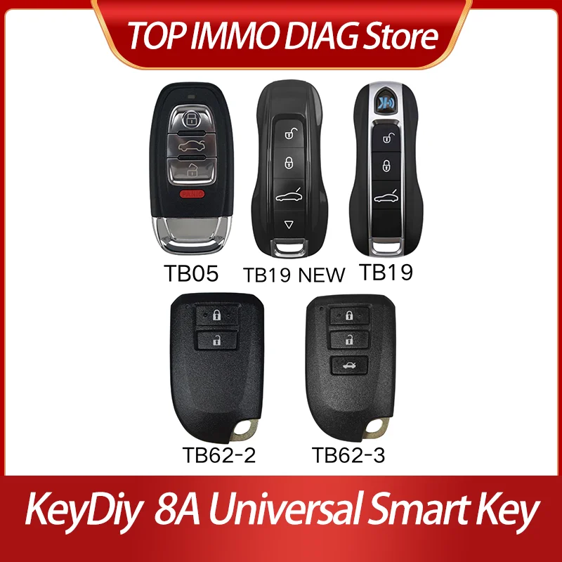 

10 шт. KeyDiy KD 8A универсальный смарт-ключ без ключа TB05 TB19 новый TB19 TB62-2 TB62-3 для KD900/KD MINI/KD X2/KD X4
